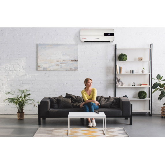 Kerámia légfüggöny LCD kijelzővel távirányítóval MalTec PT3800Wt-DISPLAY 