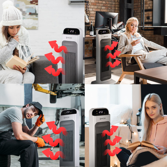 Oszcilláló elektromos ventilátoros fűtőtest 2000W MalTec HighLine2200 