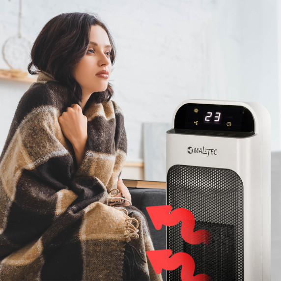 Oszcilláló elektromos ventilátoros fűtőtest 2000W MalTec HighLine2200 
