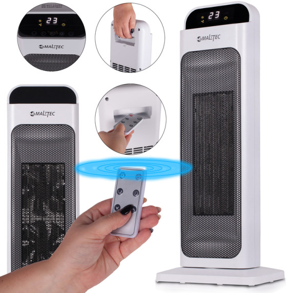 Oszcilláló elektromos ventilátoros fűtőtest 2000W MalTec HighLine2200 