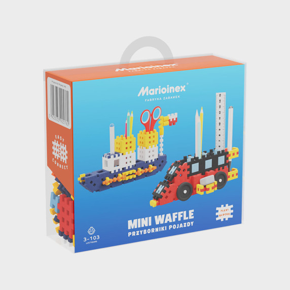 Építőkészlet Jármű asztali rendszerezők 140 darabos Marioinex MINI WAFFLE