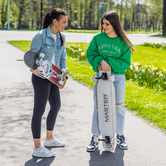 Longboard MASTER 42" dancing style - white wood