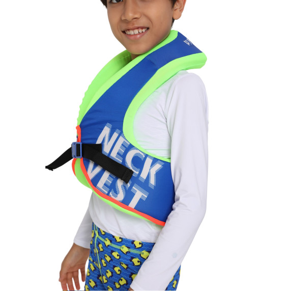 Vestă de înot din spumă pentru copii MASTER Evee 25–35 kg – albastră