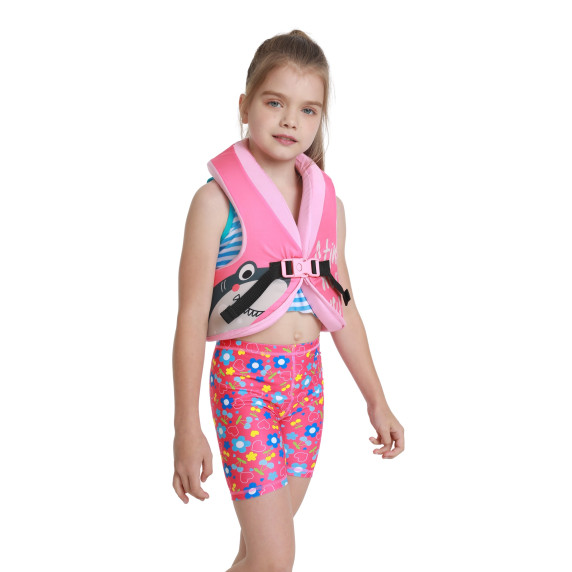 Vestă de înot din spumă pentru copii MASTER Evee 25–35 kg – roz