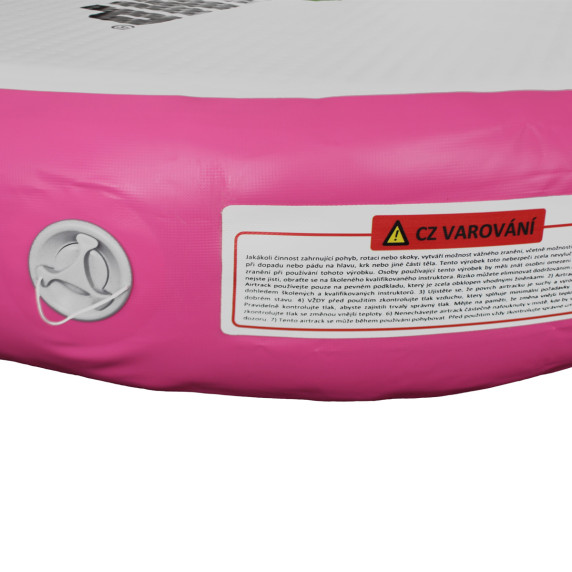 Airspot MASTER trambulină, diametru 100 x 20 cm – gri – roz