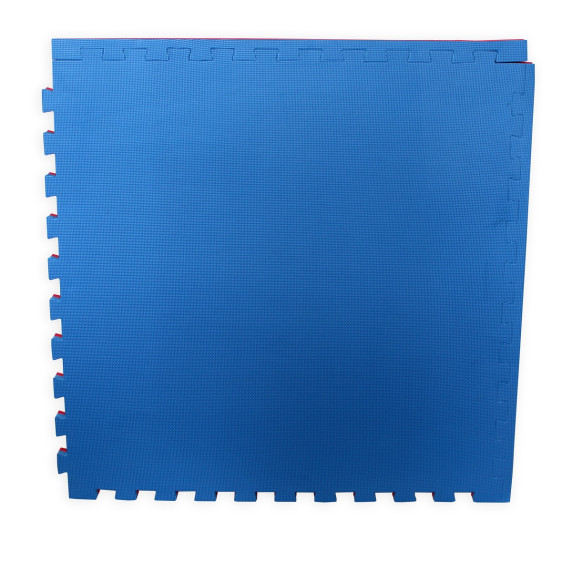 Saltea Tatami Taekwondo MASTER 100x100x3 cm – roșu/albastru