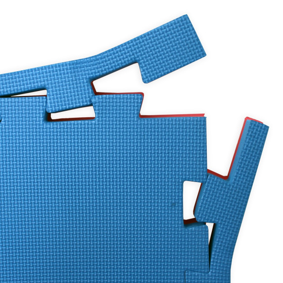 Saltea Tatami Taekwondo MASTER 100x100x3 cm – roșu/albastru