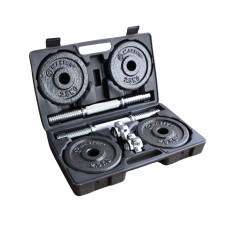 Set de gantere MASTER în valiză, 2 x 10 kg - 