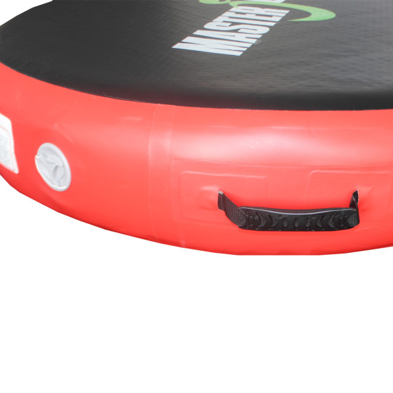Placă gonflabilă pentru sărituri  - Airspot MASTERJUMP - diametru 100 x 20 cm - negru - roșu