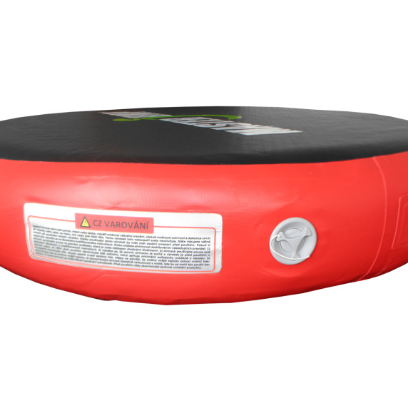 Placă gonflabilă pentru sărituri  - Airspot MASTERJUMP - diametru 100 x 20 cm - negru - roșu