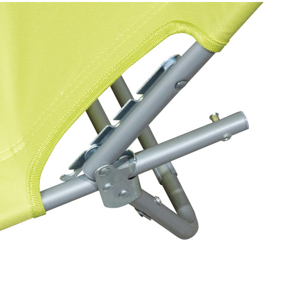 Șezlong plajă cu copertină - Linder Exclusiv GM4000LG - verde deschis