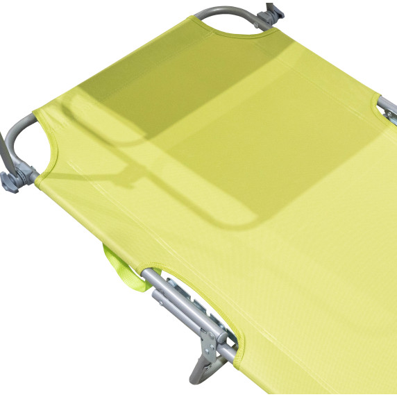 Șezlong plajă cu copertină - Linder Exclusiv GM4000LG - verde deschis