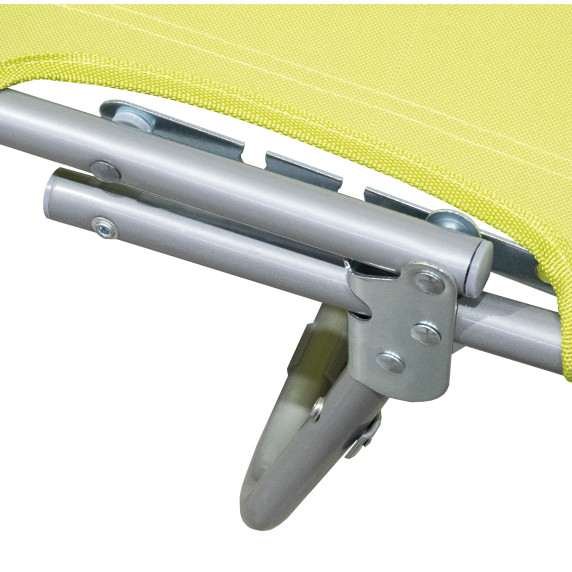 Șezlong plajă cu copertină - Linder Exclusiv GM4000LG - verde deschis