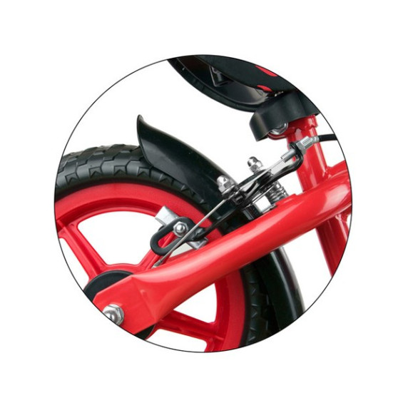 Detské cykloodrážadlo Milly Mally Dragon s brzdou 10" - pink