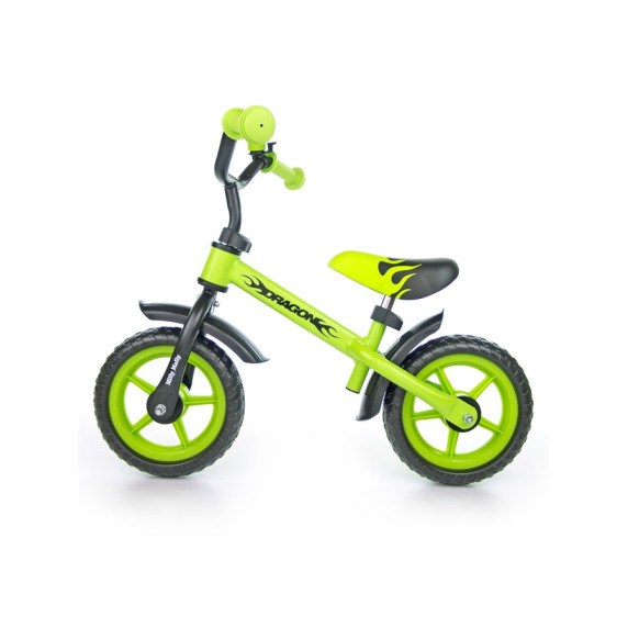 Detské cykloodrážadlo Milly Mally Dragon 10" - zelené