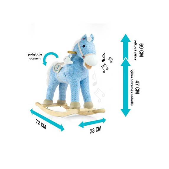 Hintaló Milly Mally Pony - lila