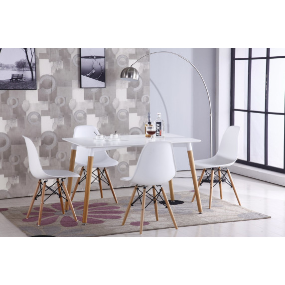 Set scaune - 4 bucăți - alb - ModernHome