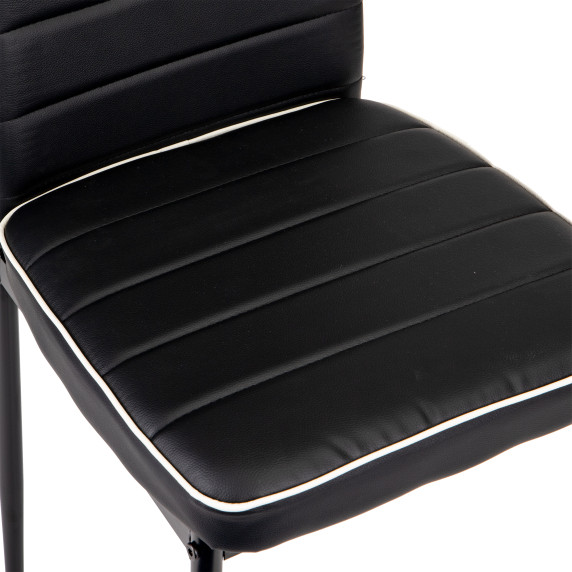Étkezőszék 4 db KT-Y616 BLACK  ModernHome - fekete