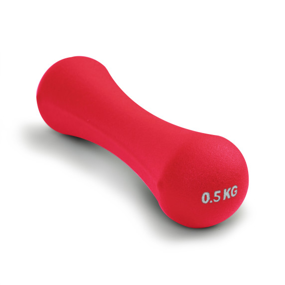 Neoprén kézisúlyzó szett 2x0,5 kg - piros