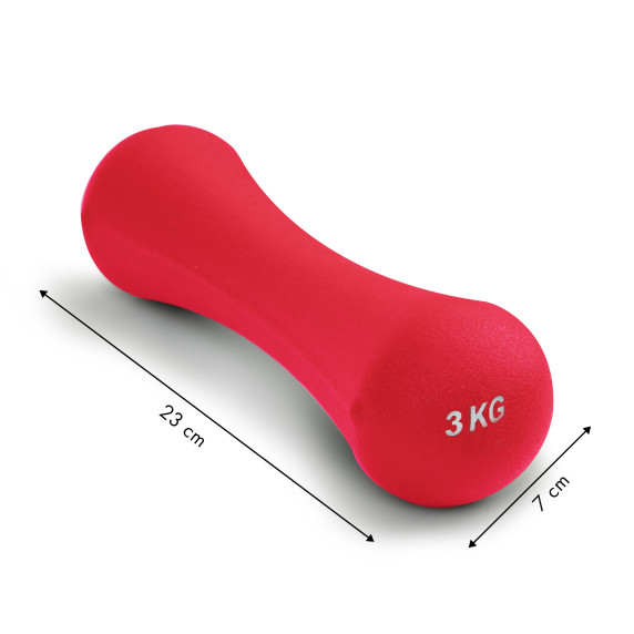 Neoprén súlyzó fitnesz szett 2x3 kg