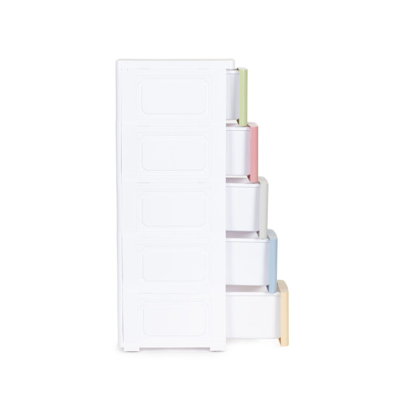 Raft depozitare din plastic - 5 rafturi - PJJCBS0019-05A- colorat