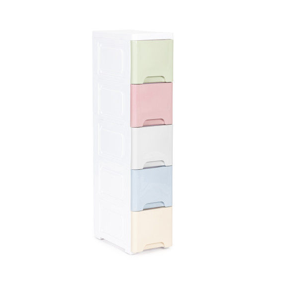 Raft depozitare din plastic - 5 rafturi - PJJCBS0019-05A- colorat