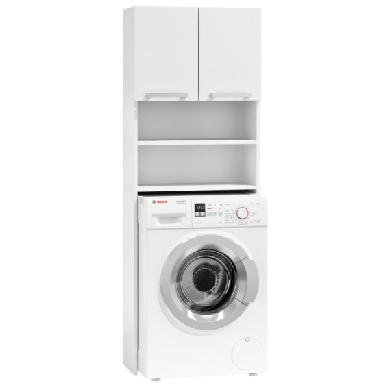Skrinka nad práčku 183 cm ModernHome - biela