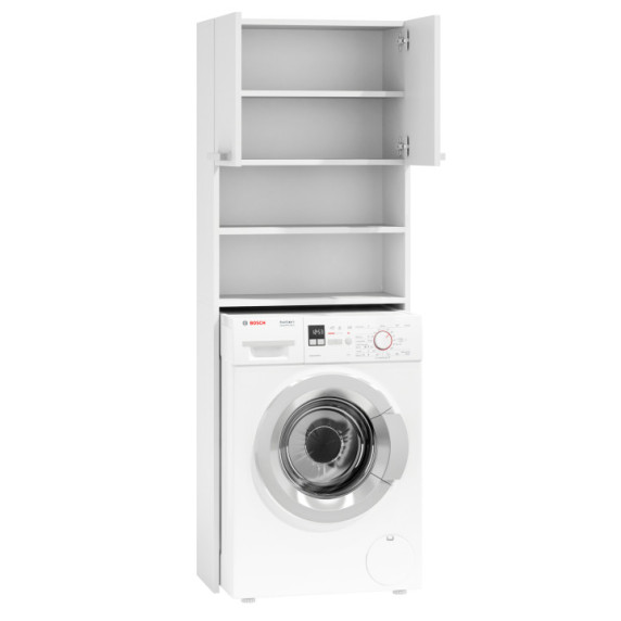 Skrinka nad práčku 183 cm ModernHome - biela