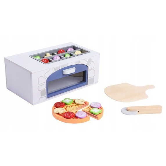 Játék pizzakészítő készlet kemencével ECOTOYS