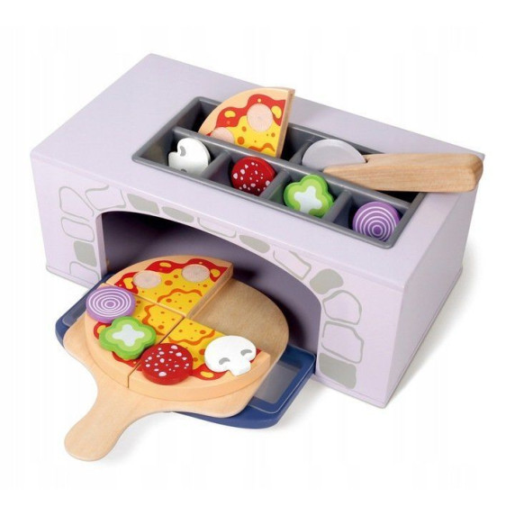 Játék pizzakészítő készlet kemencével ECOTOYS