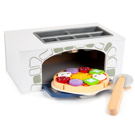 Játék pizzakészítő készlet kemencével ECOTOYS