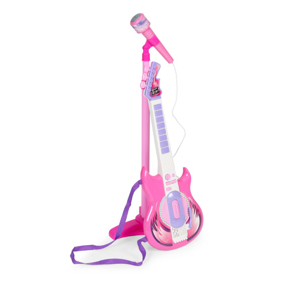 Játék gitár mikrofonnal és állvánnyal ,mp3