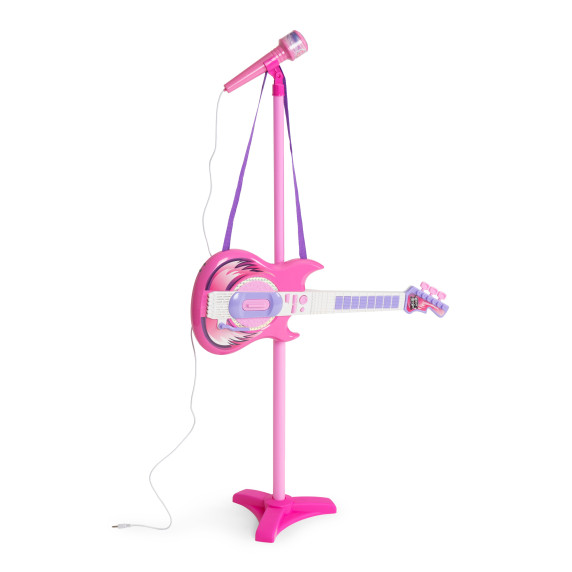Játék gitár mikrofonnal és állvánnyal ,mp3