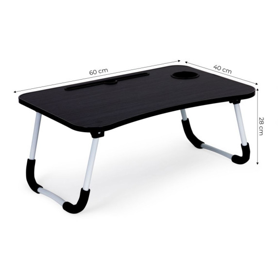 Măsuță pentru laptop cu suport pentru pahar, pliabilă