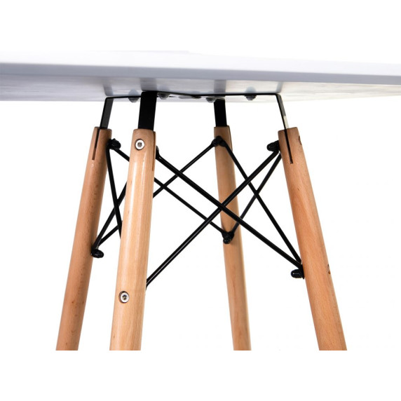Skandináv stílusú  étkezőasztal Modernhome 60 cm - Fehér 