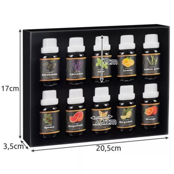 Esszenciális illóolaj 15 ml 10 darab RUHHY 21938