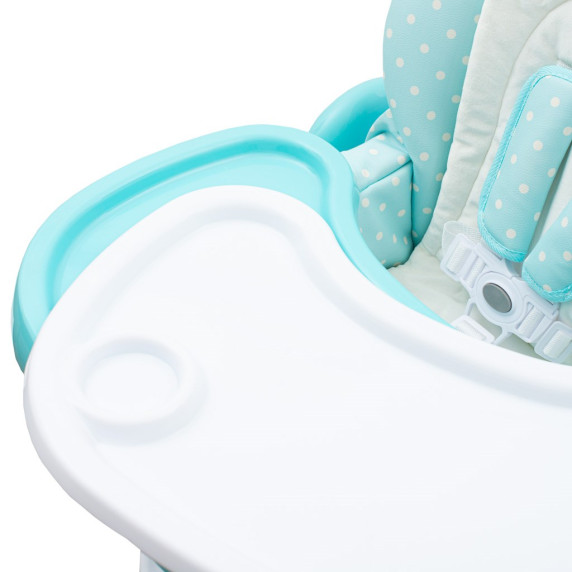 Scaun de masă bebe - NEW BABY Minty Fox - mentă