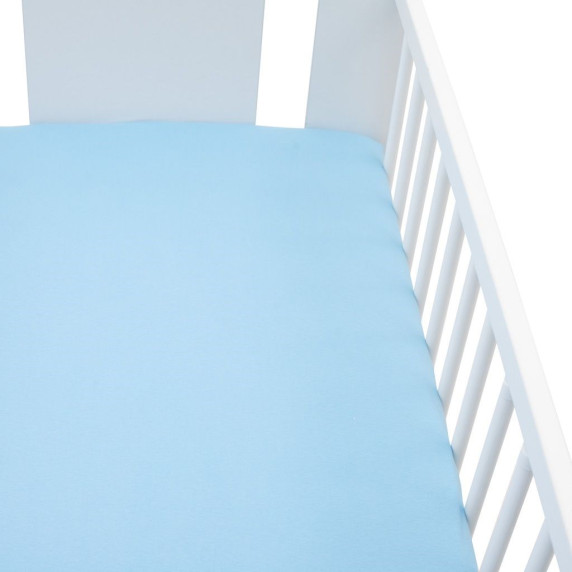 Cearceaf din jerseu - New Baby 120x60 - albastru