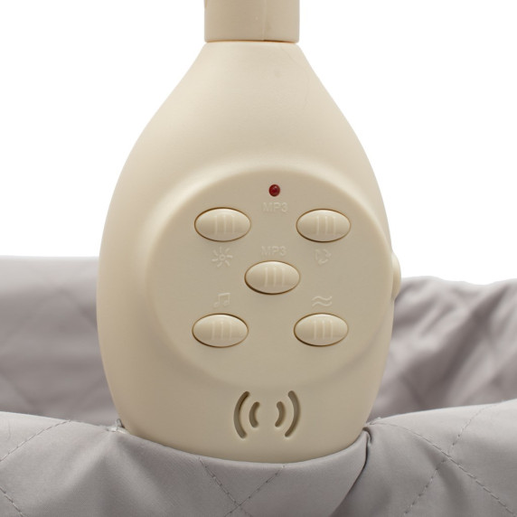 Multifunkcionális baba bölcső kiságy New Baby - Csillag szürke