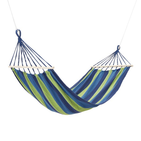 Hamac - 200x100 cm - albastru/verde - NILS Camp NC9001