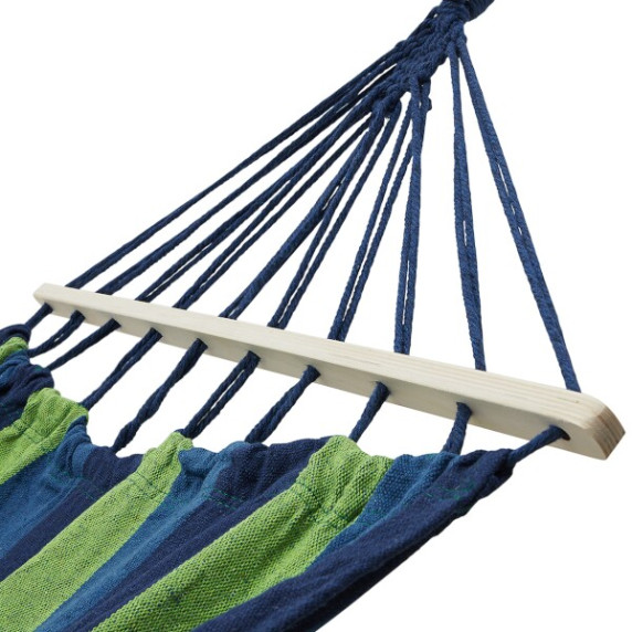 Hamac - 200x100 cm - albastru/verde - NILS Camp NC9001