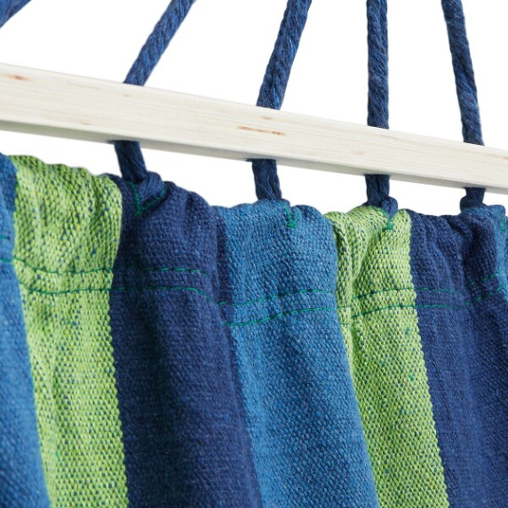 Hamac - 200x100 cm - albastru/verde - NILS Camp NC9001
