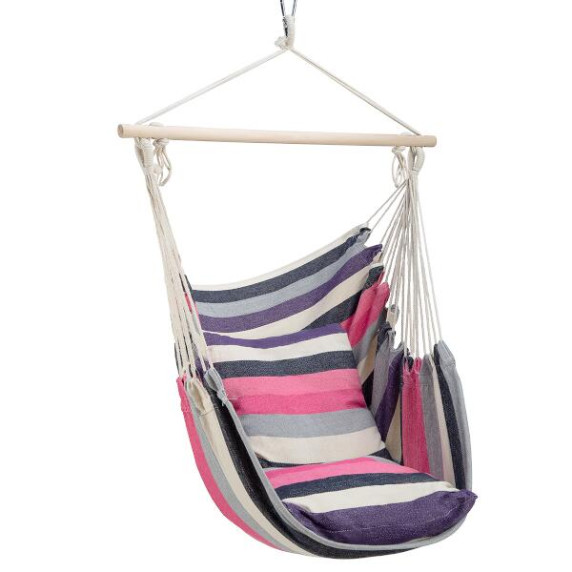 Hamac tip scaun, suspendat - roz - NILS Camp NC3107