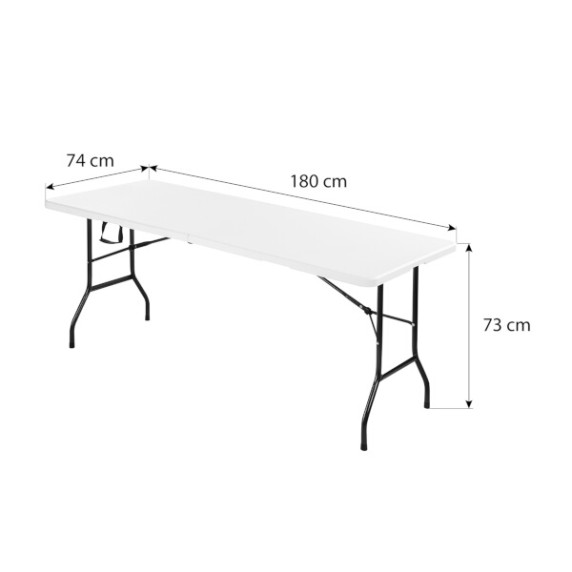 Masa de camping pliabil - 180 cm - NILS Camp NC1618