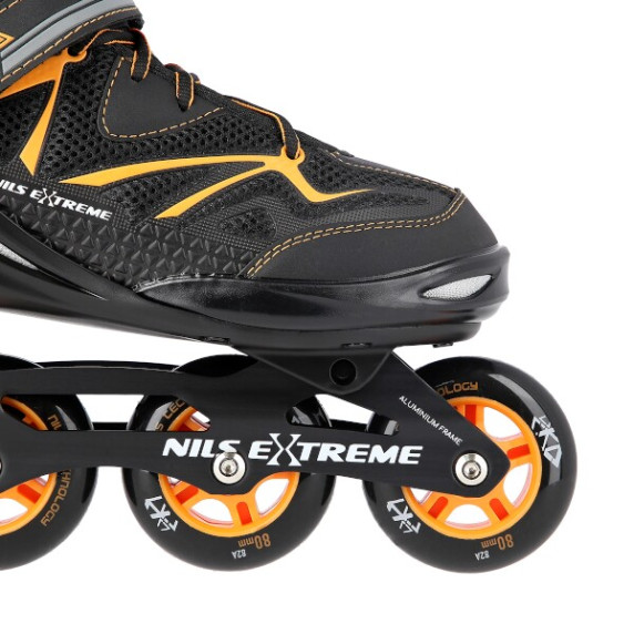 NA9022 ORANŽOVÉ VEL.39 KOLEČKOVÉ BRUSLE NILS EXTREME