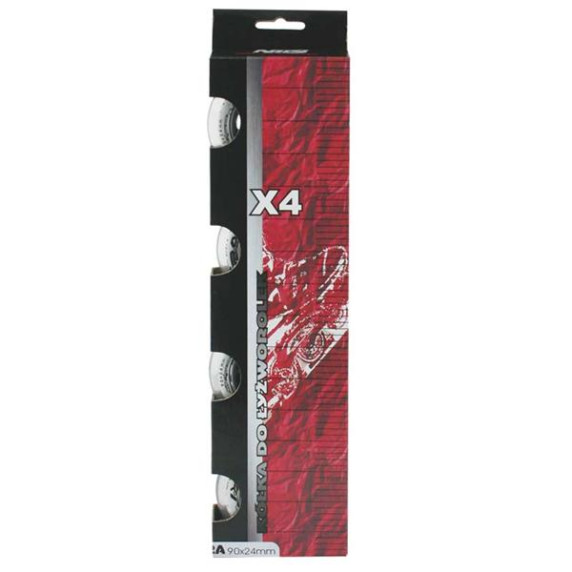 KOLIESKA NILS EXTREME PU 90x24 ČÍRE (4KS)