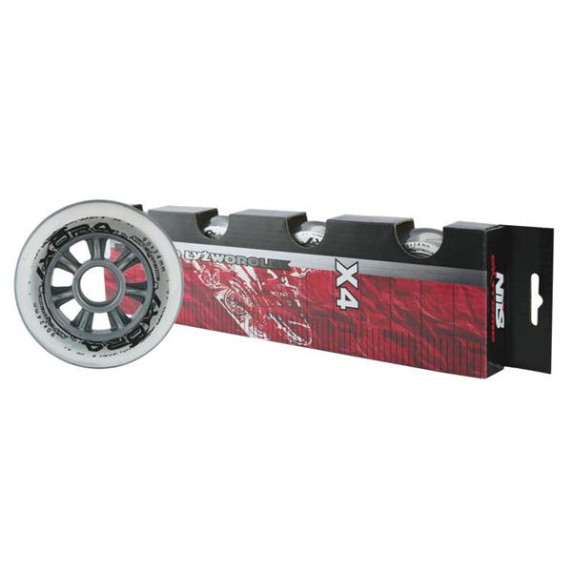 KOLIESKA NILS EXTREME PU 90x24 ČÍRE (4KS)