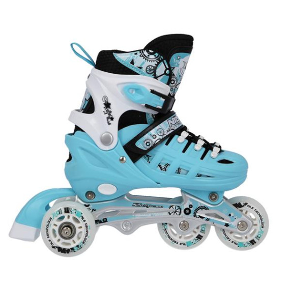 Patine reglabile 4în1 - NILS EXTREME NH10905 - mărimea 35-38 - mentă