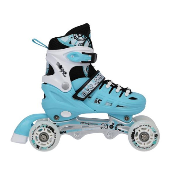 Patine reglabile 4în1 - NILS EXTREME NH10905 - mărimea 35-38 - mentă