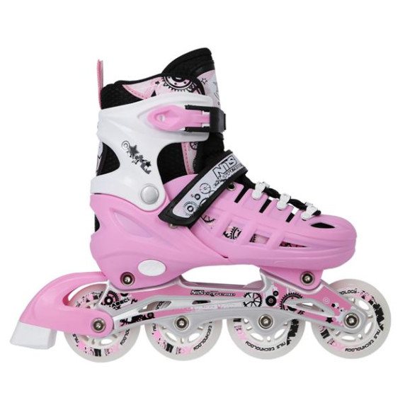 Role/patine reglabile - 4în1- mărime 39-42 - roz - NILS EXTREME NH10905